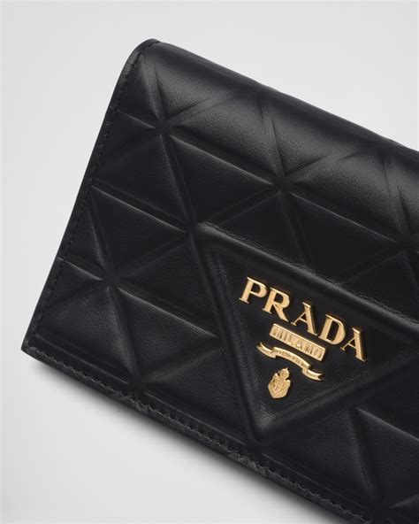 prada phone lanyard|Prada small leather wallet.